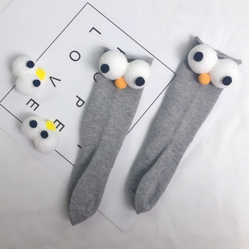 

Baby Cotton Cartoon Cute Big Eyes Stockings (Color:Light Grey Size:Free Size)