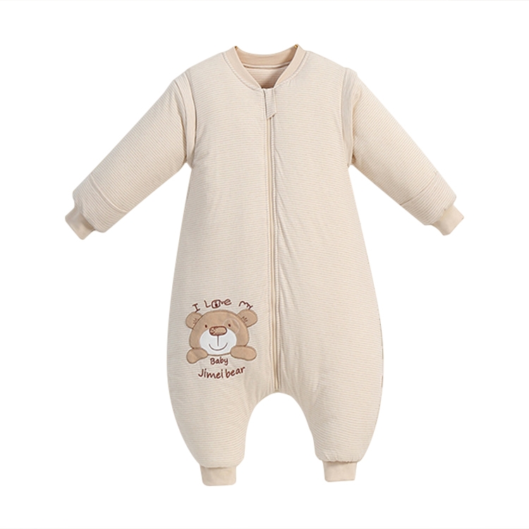 

Children Split-leg Quilted Sleeping Bag Kick-proof Quilt, Style: Thin (Color:Bear Size:M)