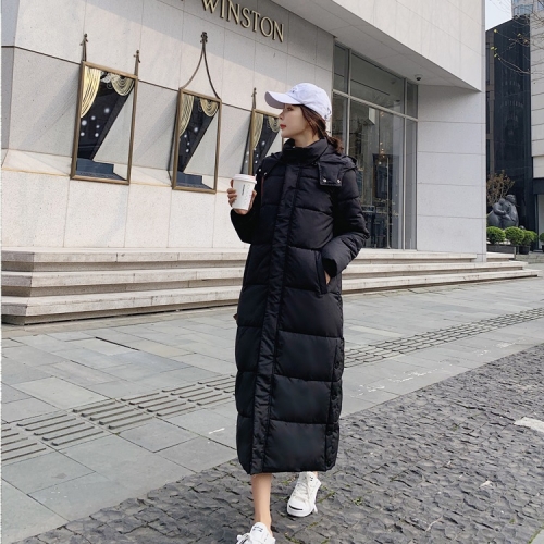 

Women Long Loose Padded Down Jacket (Color:Black Size:S)