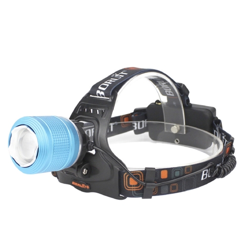 

BORUIT LED T6 Focusing Long Shot Outdoor Glare Camping Fishing USB Charging Headlamp(Single Headlamp)