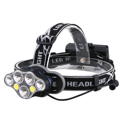 

YWXLight 7 LEDs 7000K High-power Strong Light USB Rechargeable Outdoor Fishing Waterproof Headlight (Headlamp+USB Cable)