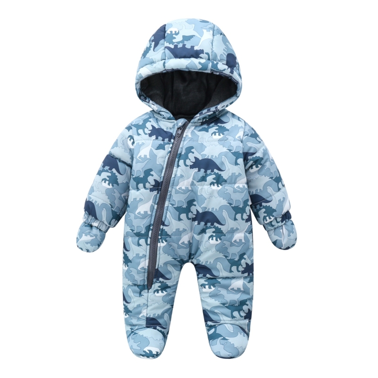 

Children Cute Animal Print Plus Cotton Jumpsuit (Color:Dinosaur Size:59)