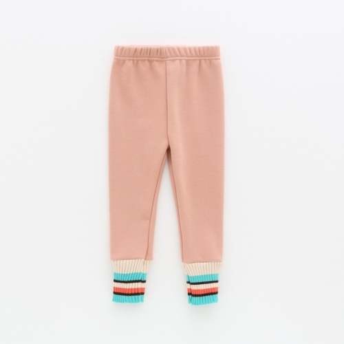 

Girls Plus Fleece Leggings (Color:Pink Size:130)