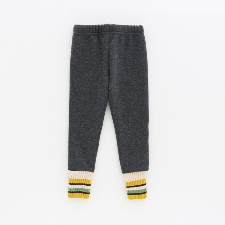 

Girls Plus Fleece Leggings (Color:Dark Gray Size:90)