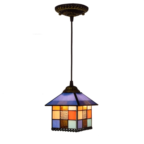 

YWXLight 8 inch Creative Stained Glass Chandelier