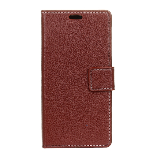 

For NOKIA 3.1 PLUS Litchi Texture Horizontal Flip Leather Case With Holder & Photo Frame & Double-sided Buckle