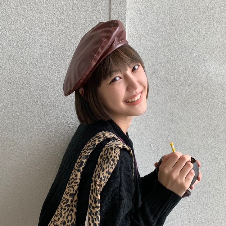 

Retro Solid Color PU Leather Beret (Color:Coffee Size:Free Size)