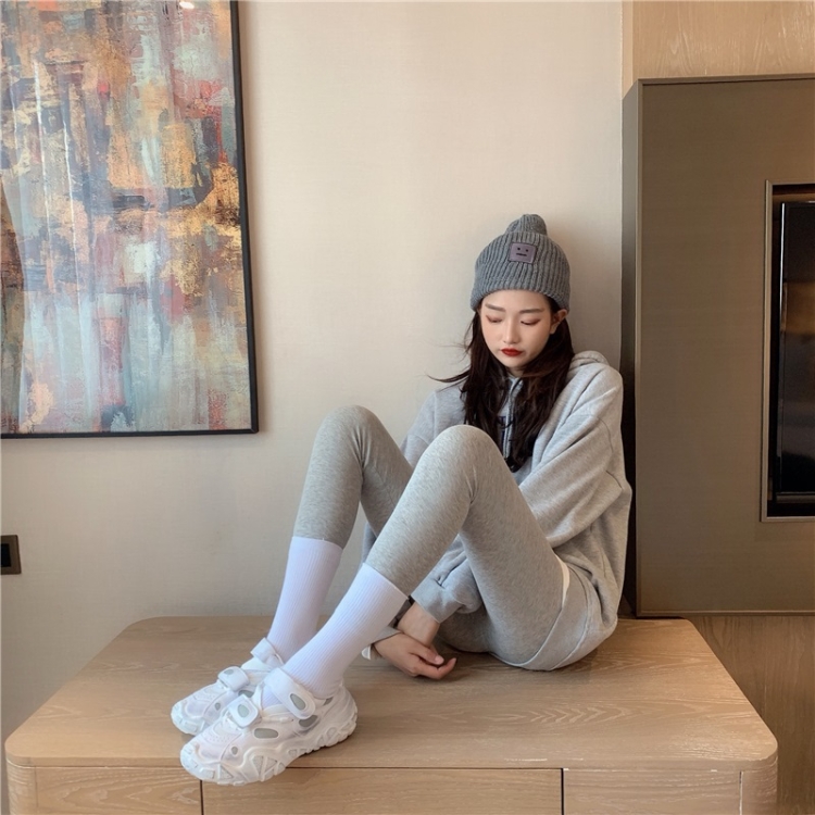 

Outer Wear Was Thin Leggings Leggings, Style: Plus Velvet (Color:Light Gray Size:Free Size)