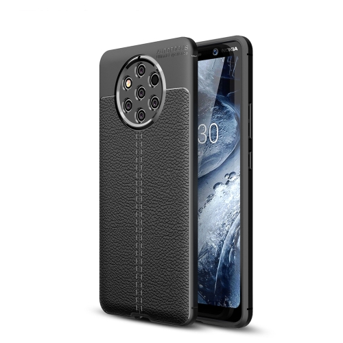 

Litchi Texture TPU Shockproof Case for Nokia 9 Pure View (Black)