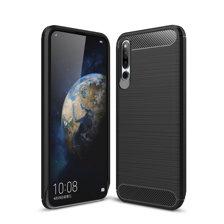 

Carbon Fiber Texture TPU Shockproof Case For Huawei Honor Magic 2 (Black)