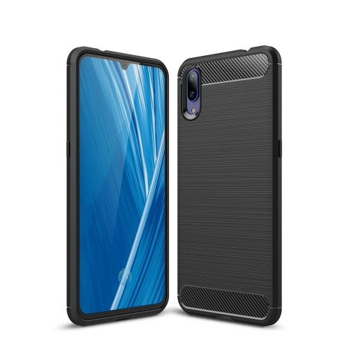 

Carbon Fiber Texture TPU Shockproof Case For Vivo X23 Symphony Edition (Black)