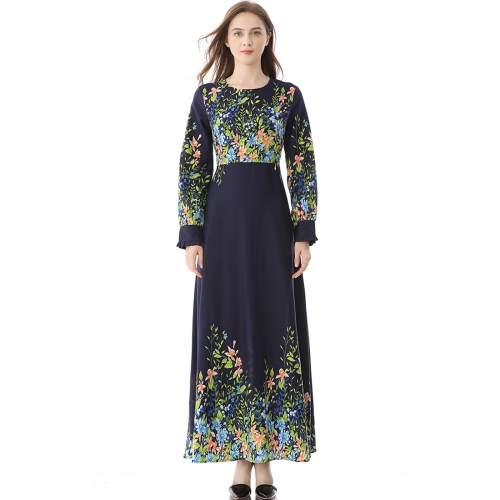 

Women Flower Long Sleeve Dress (Color:As Show Size:XL)