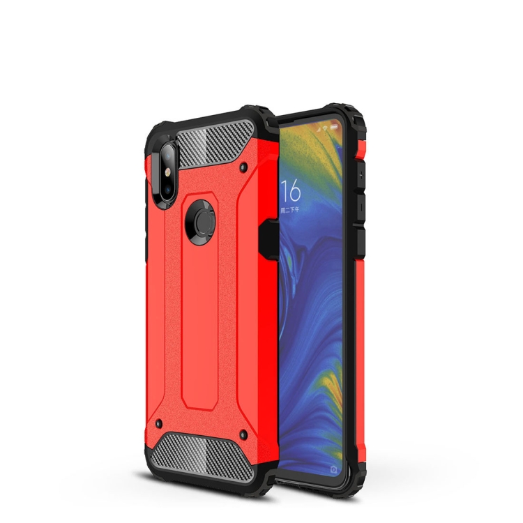 

Magic Armor TPU + PC Combination Case for Xiaomi Mix 3 (Dark Red)