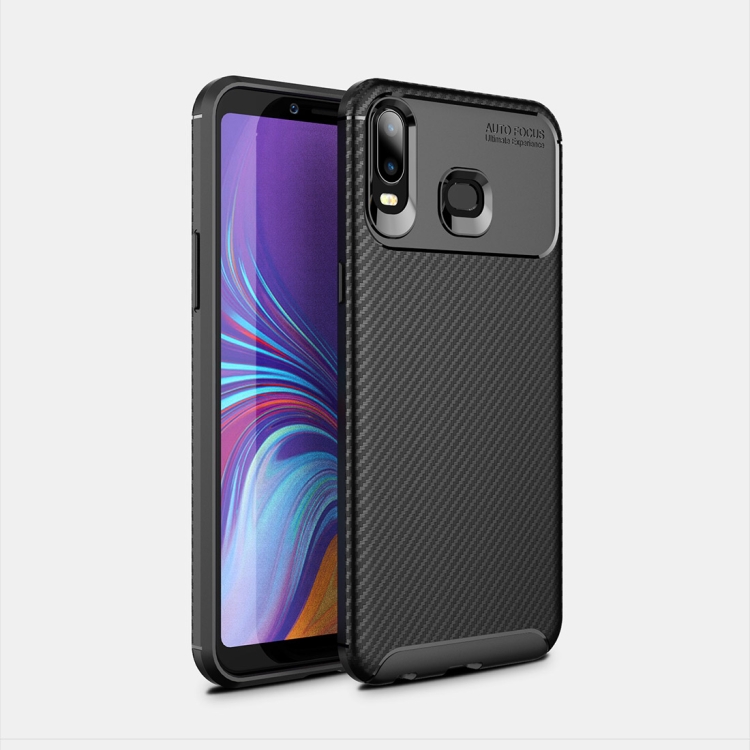 

Beetles Series Full Coverage Carbon Fiber TPU Protective Case for Galaxy A6s