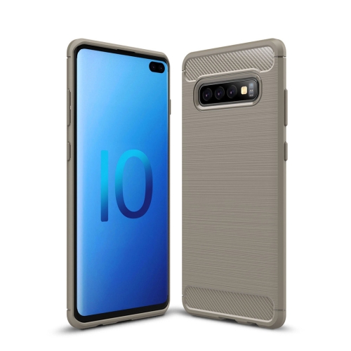 

Brushed Texture Carbon Fiber TPU Case for Galaxy S10+