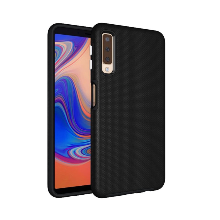 

Anti-slip Armor Texture TPU + PC Case For Samsung Galaxy A7 (2018) (Black)