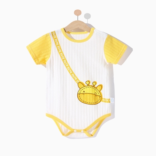 

Baby Cotton Short Sleeve Bodysuit (Color:Deer Bag Size:73)