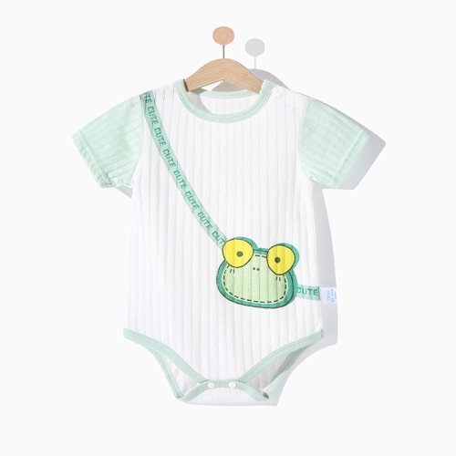 

Baby Cotton Short Sleeve Bodysuit (Color:Frog Bag Size:66)