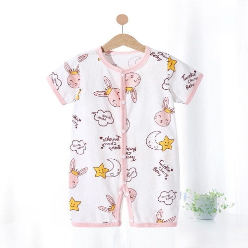 

Baby Cotton Mesh Breathable Bodysuit (Color:Star Rabbit Size:90)