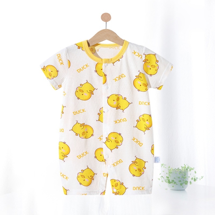 

Baby Cotton Mesh Breathable Bodysuit (Color:Little Cute Duck Size:90)