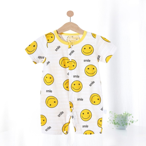 

Baby Cotton Mesh Breathable Bodysuit (Color:Smiley Yellow Size:80)