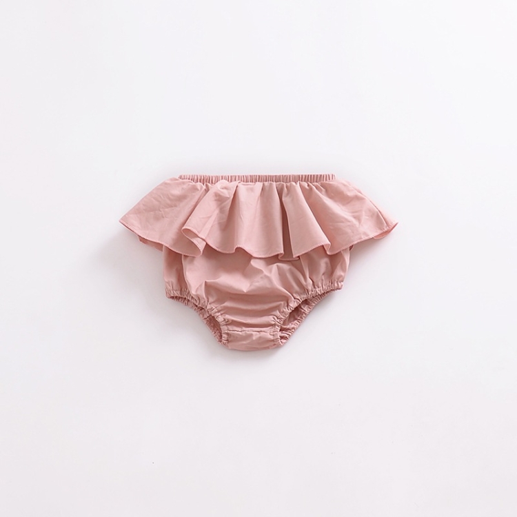 

Baby Girl Lace Triangle Shorts Baby (Color:Bean Pink Size:80)