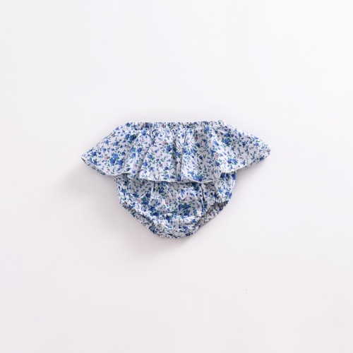 

Baby Girl Lace Triangle Shorts Baby (Color:Blue Broken Flower Size:90)