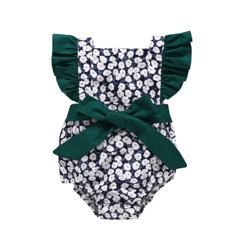 

Xiaofei Sleeve Bow Tie Triangle Jumpsuit (Color:Green Size:80)