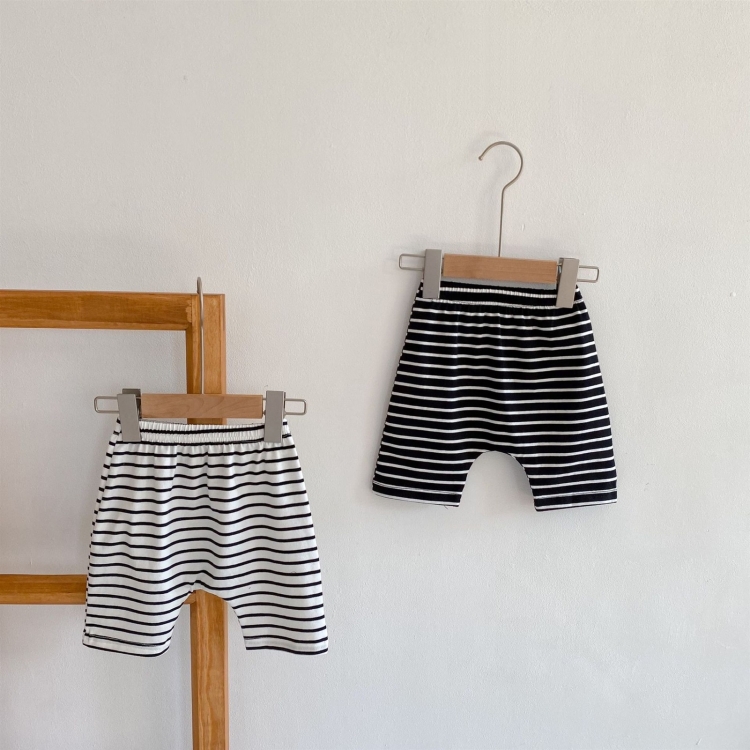 

Children Cotton Striped Shorts (Color:Black Size:66)