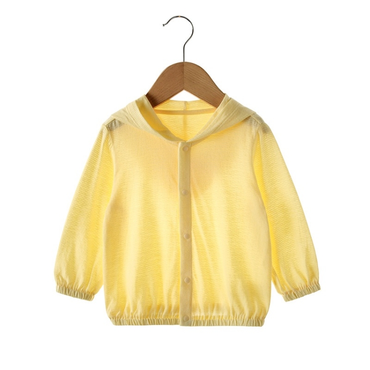 

Baby Sun Protection Bamboo Fiber Long Sleeve Jacket (Color:Yellow Size:90)