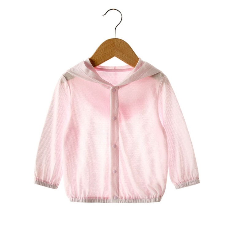 

Baby Sun Protection Bamboo Fiber Long Sleeve Jacket (Color:Pink Size:90)