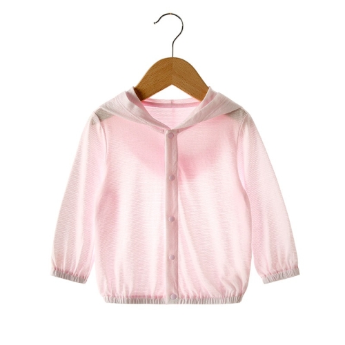 

Baby Sun Protection Bamboo Fiber Long Sleeve Jacket (Color:Pink Size:100)