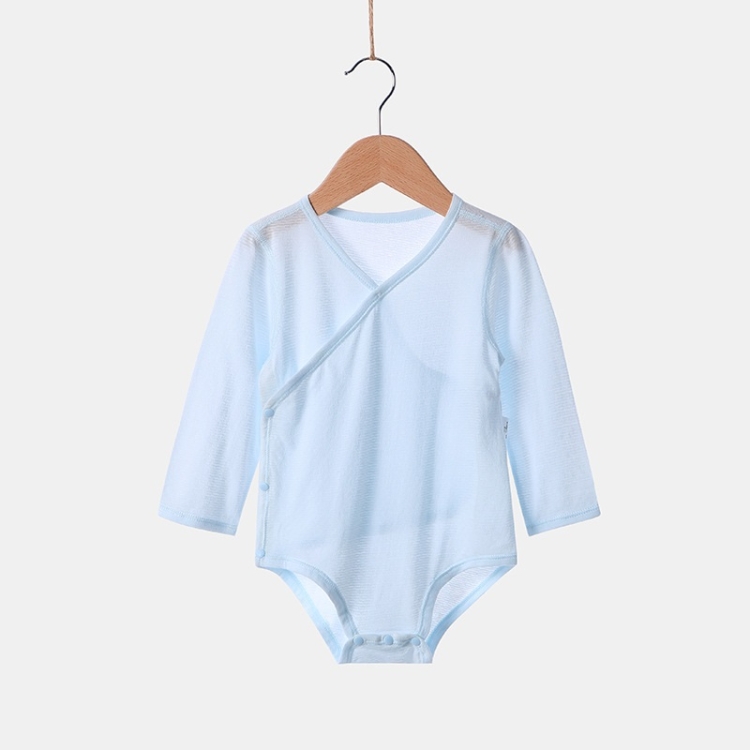 

Newborn Baby Belly Protection Triangle Jumpsuit (Color:Light Blue Size:59)
