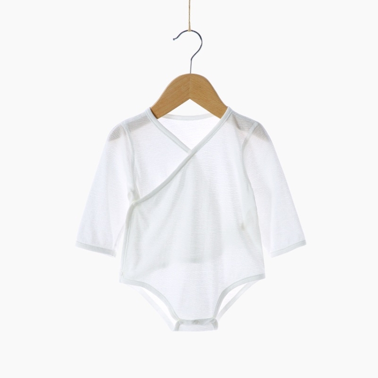 

Newborn Baby Belly Protection Triangle Jumpsuit (Color:Beige Size:73)