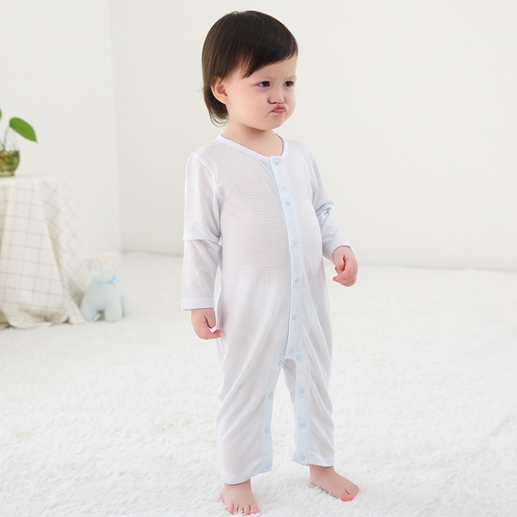 

Baby Bamboo Fiber Long-sleeved Bodysuit (Color:Pink Blue Size:59)