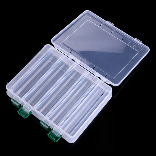 

HENGJIA qt081-3 Five Grid Double-Sided Sub-box Tool Box Double Layer Multi-function Storage Box Fishing Tackle Box