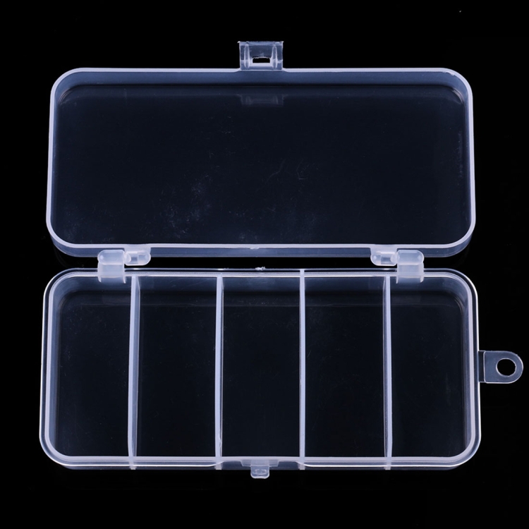 

HENGJIA qt026 Five Grid Waterproof Multifunction Fishing Tool Gear Storage Transparent Fishing Tackle Box