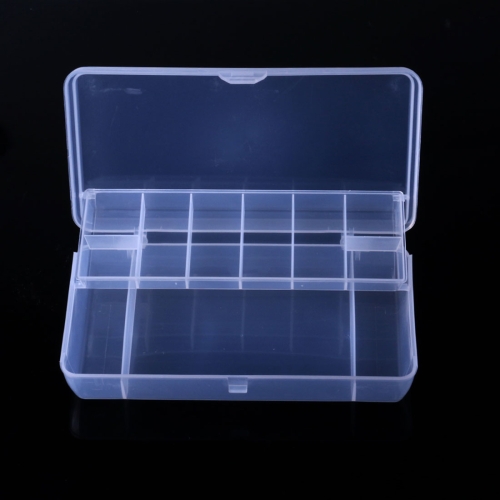 

HENGJIA qt025 Ten Grid Waterproof Multifunction Fishing Tool Gear Storage Transparent Fishing Tackle Box