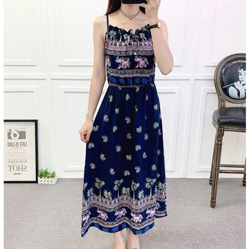 

Bohemian Seaside Holiday Loose Dress (Color:11 Size:M)