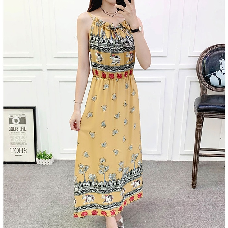 

Bohemian Seaside Holiday Loose Dress (Color:12 Size:S)