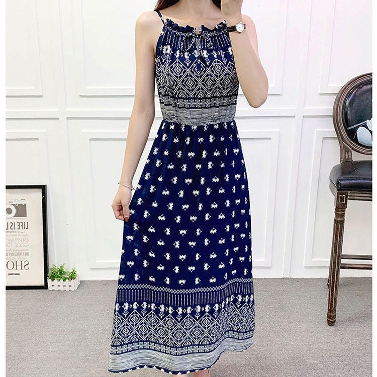 

Bohemian Seaside Holiday Loose Dress (Color:14 Size:XL)