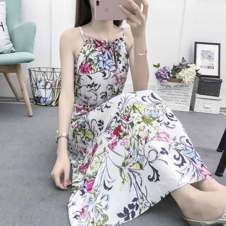 

Bohemian Seaside Holiday Suspender Dress (Color:15 Size:L)
