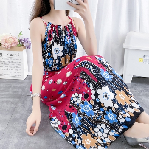 

Seaside Vacation High Waist Slim Waist Dress (Color:6 Size:L)