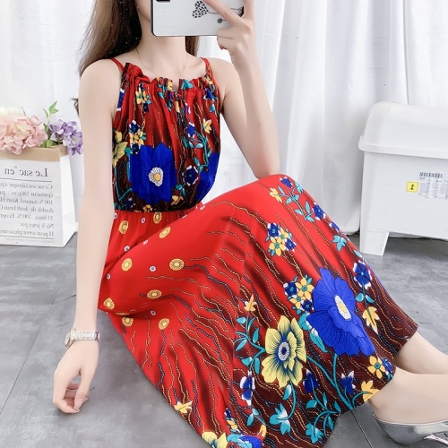 

Seaside Vacation High Waist Slim Waist Dress (Color:7 Size:M)