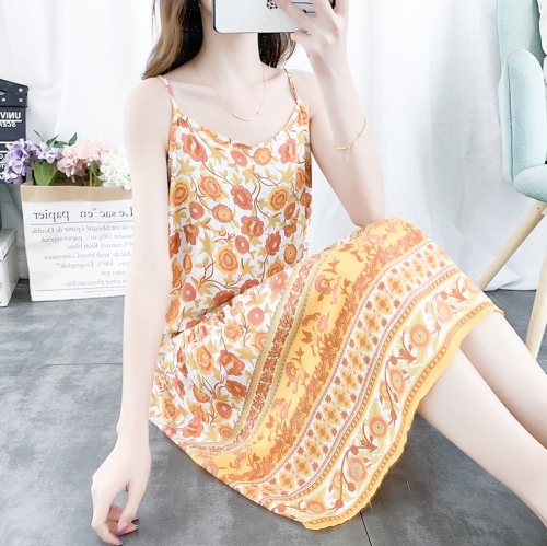 

Seaside High Waist Slim Strap Dress (Color:1 Size:M)