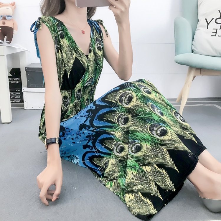 

Seaside Vacation High Waist Slim Beach Skirt (Color:4 Size:XL)