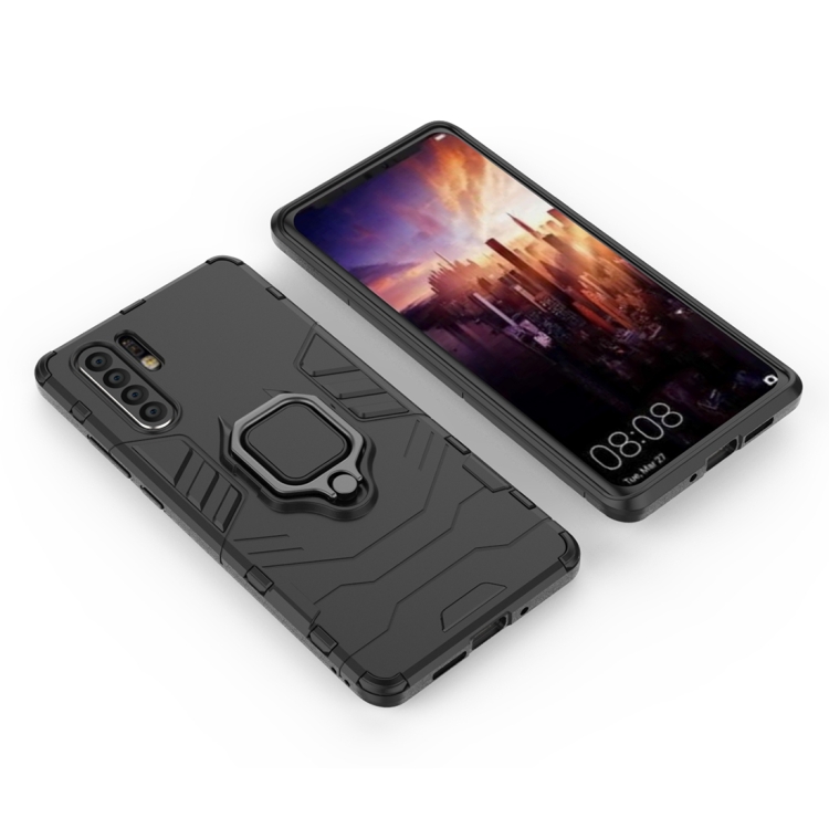 

PC + TPU Shockproof Protective Case for Huawei Mate P30 Pro, with Magnetic Ring Holder (Black)
