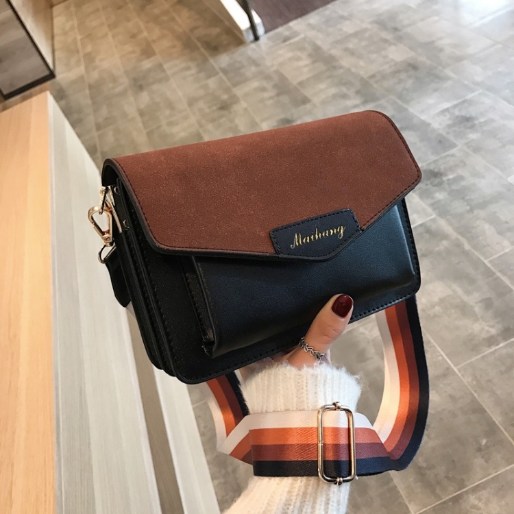 

Women Small Square Bag Shoulder Bag Fashion Messenger Bag (Black)