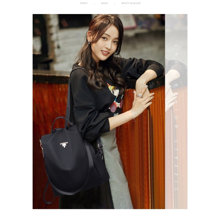 

Fashionable PU Leather Anti-theft Women Handbag Shoulder Backpack Bag