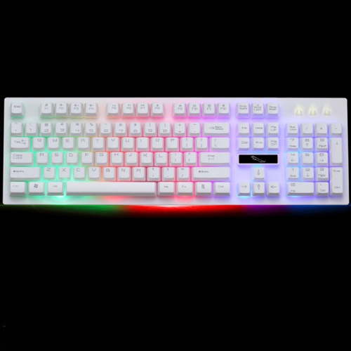 Black Wired Keyboard ZGB G20 104 Keys USB Wired Mechanical RGB Backlight Computer Keyboard Gaming Keyboard Color : Black